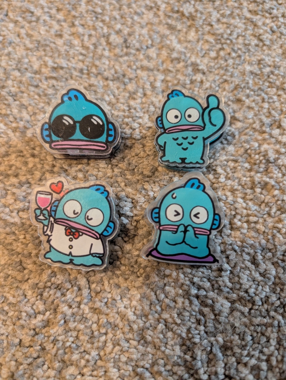 Sanrio Hangyodon Acrylic Paper Clips